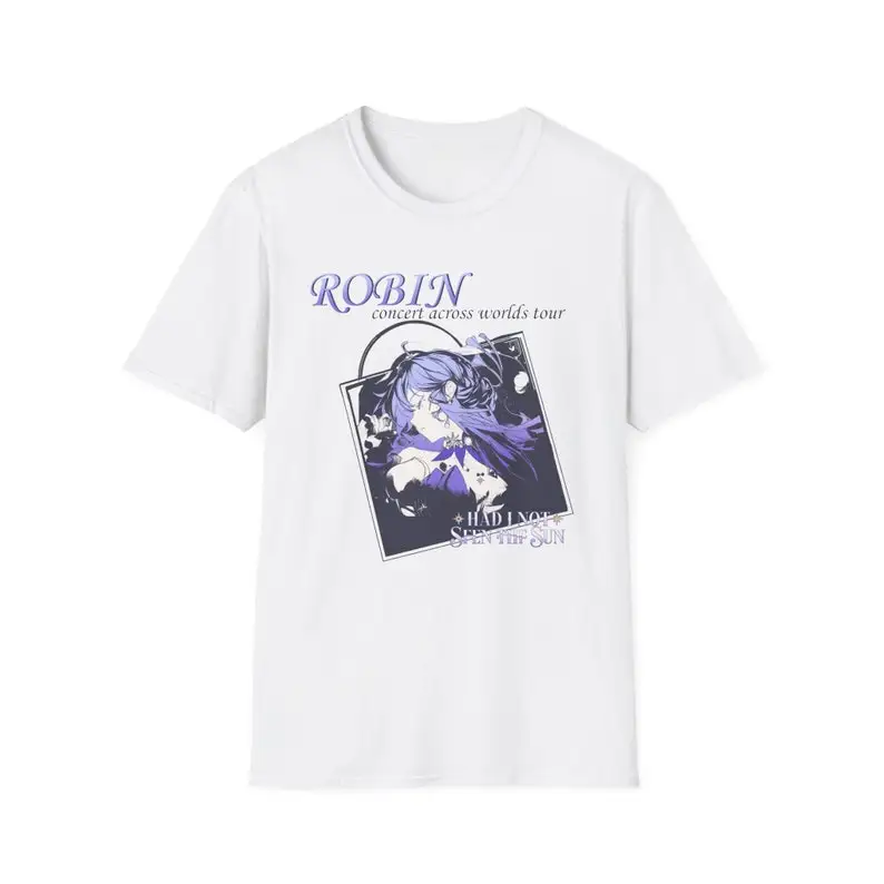 Robin Vintage Concert Tour Retro Soft Style T-Shirt Penacony Honkai Star Rail Subtle Manga Style Unisex