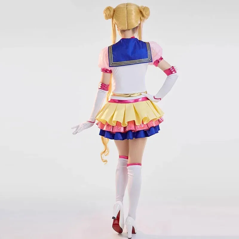 

Nene 2025 Anime Sailor Moon Tsukino Usagi 30th Anniversary Cosplay Costumes Wigs Women Sexy Gorgeous Dress Socks Suit Halloween