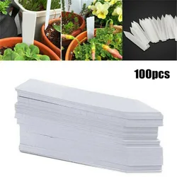 100PCS Garden Labels T Type Plant Label Sign Tag Writing Plate Board For Nursery Pots Plant Waterproof Garden Sorting Mark Label