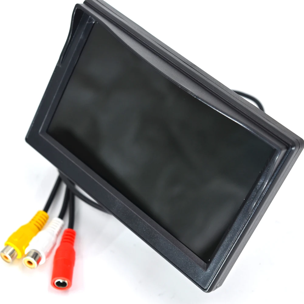 5 Inch for Car Monitor TFT LCD Digital 800*480 16:9 Screen 2 Way Video Input or Wireless Reverse Rear View Camera Parking