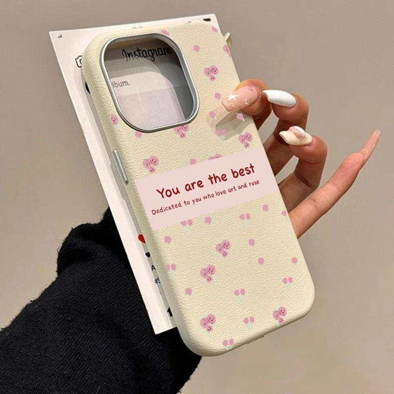 

INS Korean Pink Flower Phone Case for Xiaomi Poco X6 F6 M6 F5 X5 F3 X3 X7 Pro 5G 4G Mi 11 Lite 13T Pro Shockproof Silicone Cover