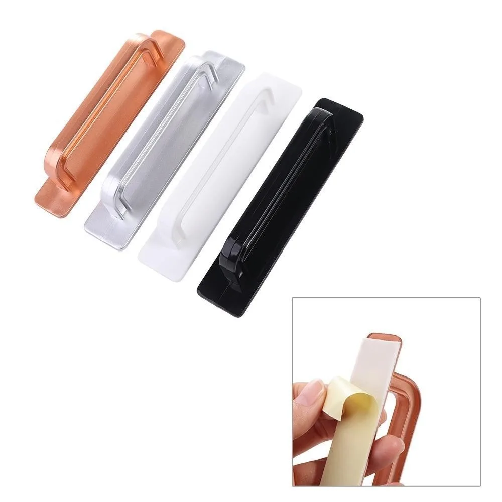 

New Self-adhesive Drawer Handles Paste Multi-purpose Wardrobe Handle Organizer Durable Plastic Door Handle Sliding Door