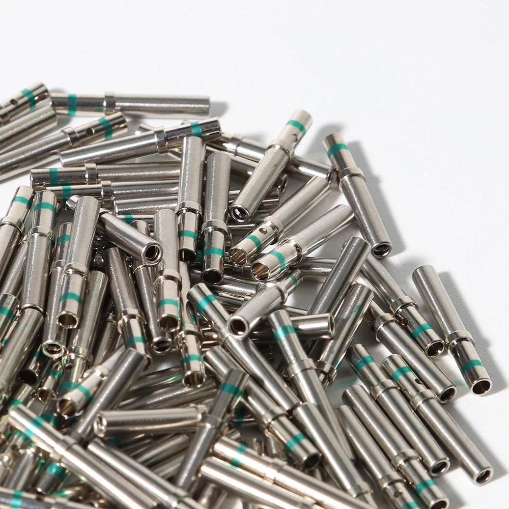 100Pcs Deutsch DT 2.54mm Series Female male Pin 203 204 215 209 201 202 Gold Plated Stainless Steel Crimp Solid Terminals