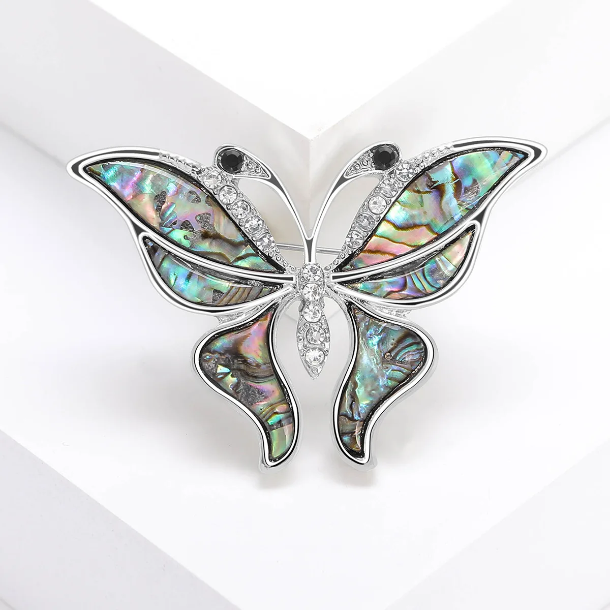 Dmari Luxury Abalone Shell Brooch Pin Fancy Butterfly For Women Clothing Casual Office Accessories Jewelry For Clothing