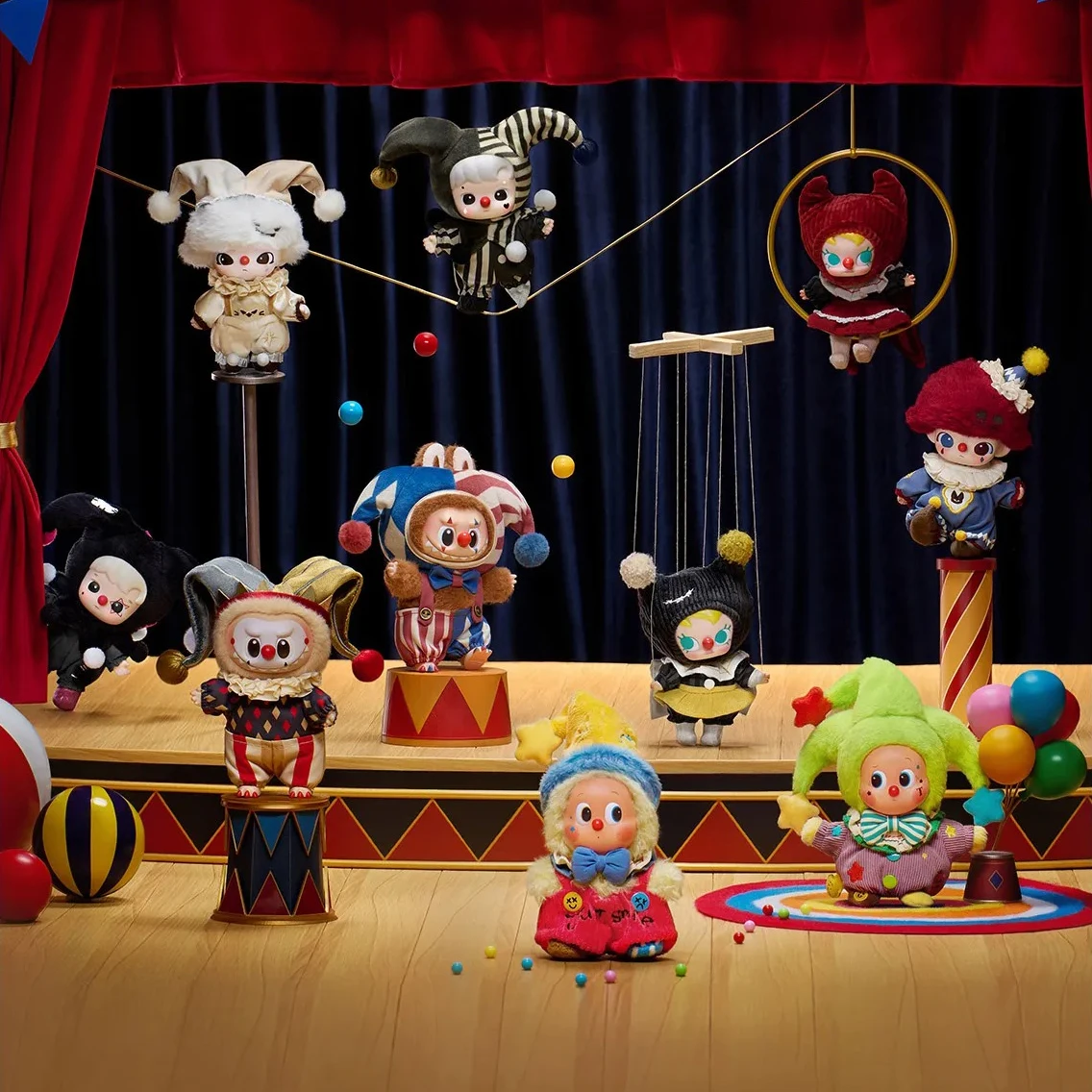 

POP MART WHY SO SERIOUS Series Halloween Labubu Dimoo Molly Hacipupi Twinkle Twinkle слепая коробка плюшевая игрушка Коллекционная фигурка