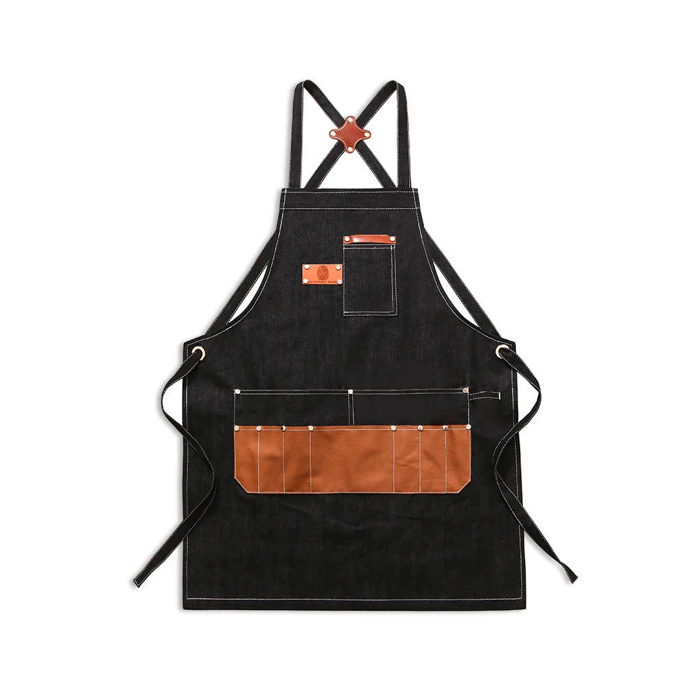 ساحة النجارة النجارة حرفي مطعم المطبخ العمل مريلة جيوب واقية مآزر منزلية الملابس التبعي