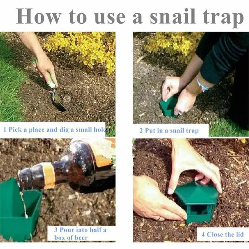 6 Pieces Insect Trap Simple Snail Catchers Snails Plastic Traps Cage Trapping Container Tool