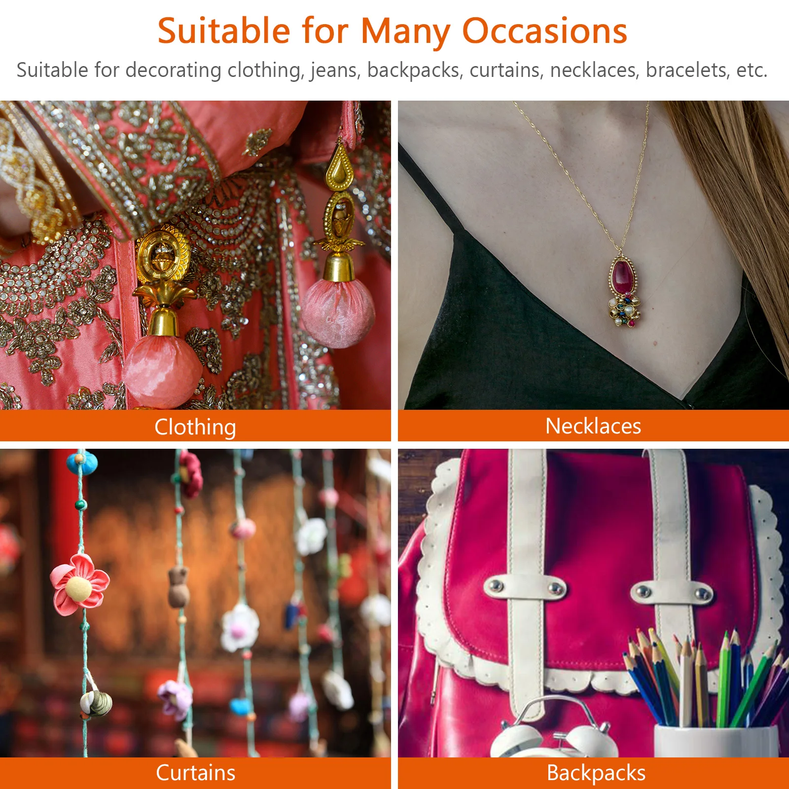 

2000Pcs Plastic Electroplated Flower Beads Creative DIY Jewelry Making Accessories Exquisite Decorative Beads Necklace Bead