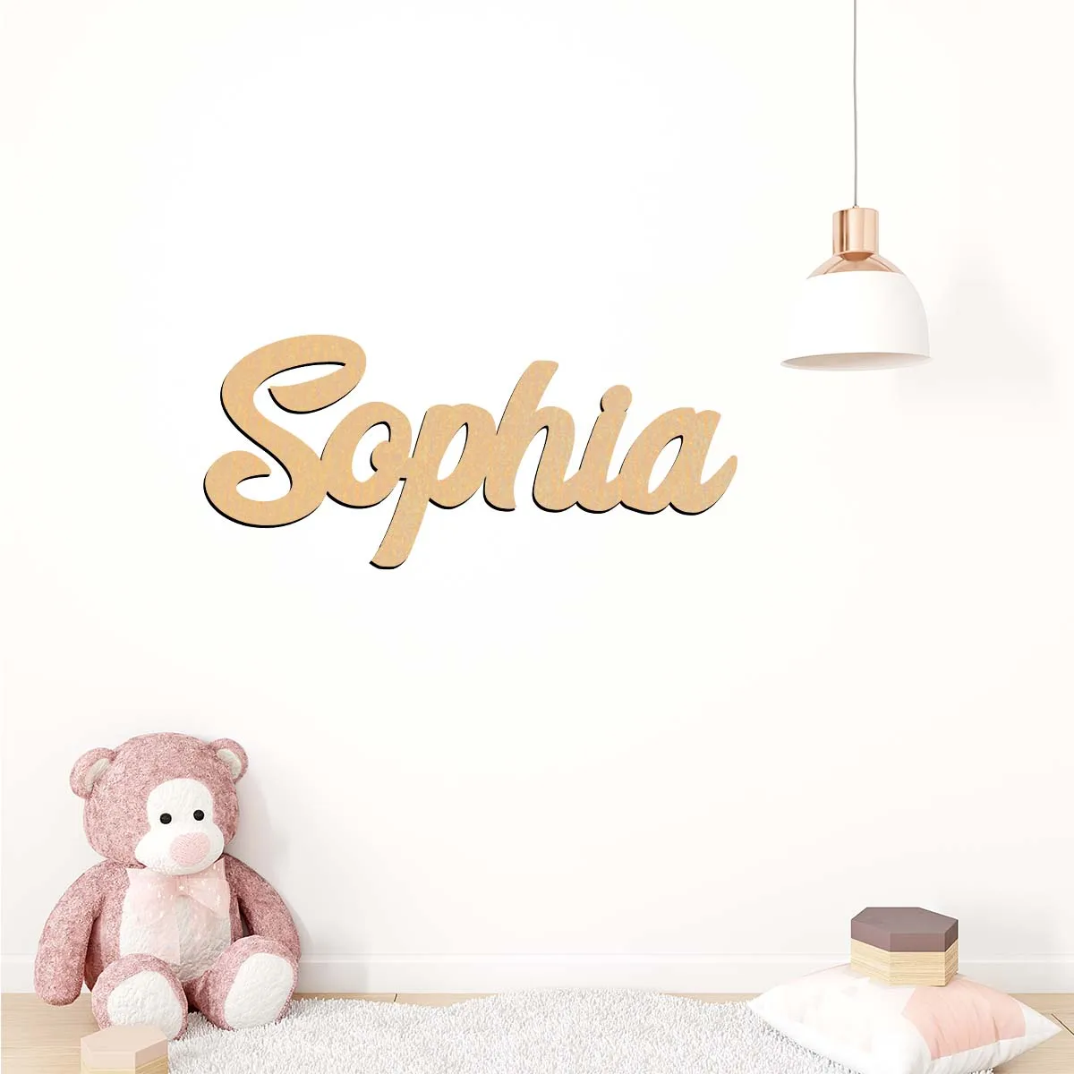 1pc Cartoon Sophia example Customized Text Laser-Cut Sign Wooden Sign Wooden Plaque Wall Mounted Decorative Plaque for Bedroom