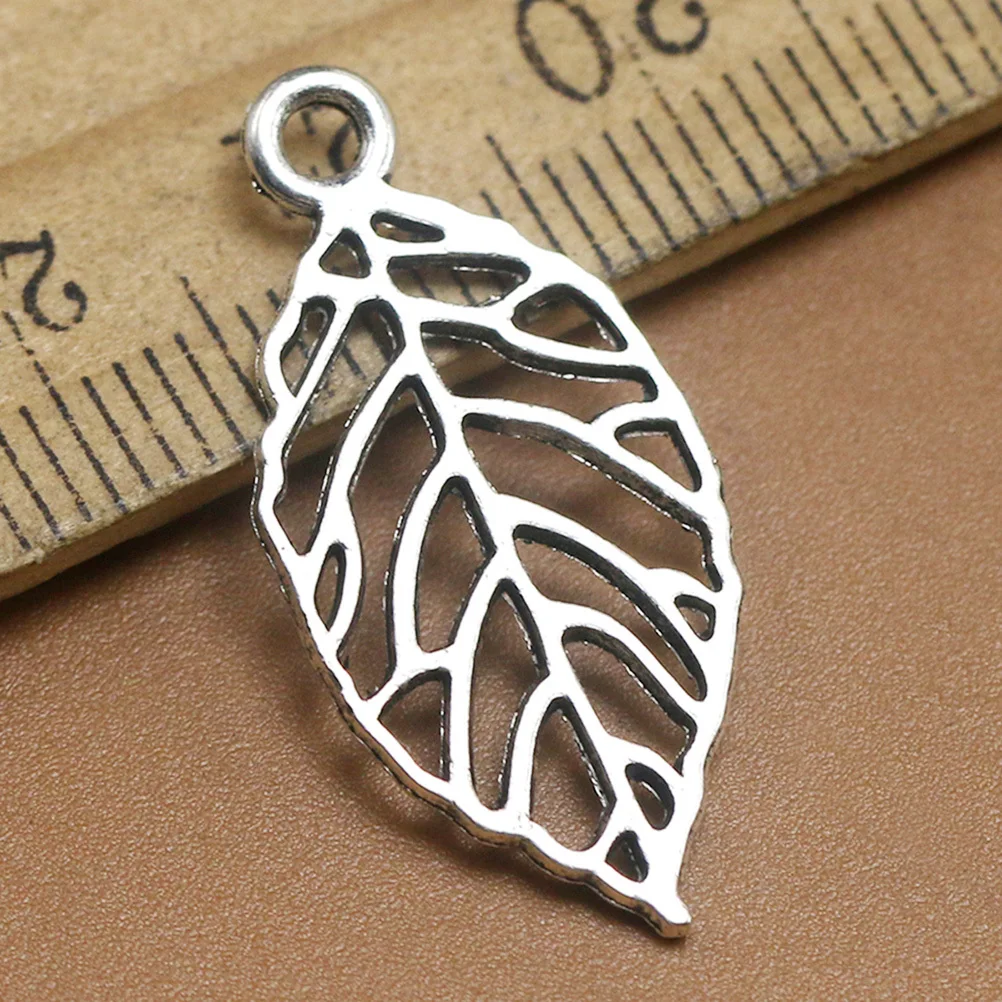 

50Pcs Hollow Out Retro Leaf Alloy Pendants DIY Charm Set for Jewelry Making Necklace Bracelet Scrapbooking Accessories