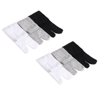 6 Pairs Non Socks Tabi Warm Slippers Two- Toe Breathable Men and