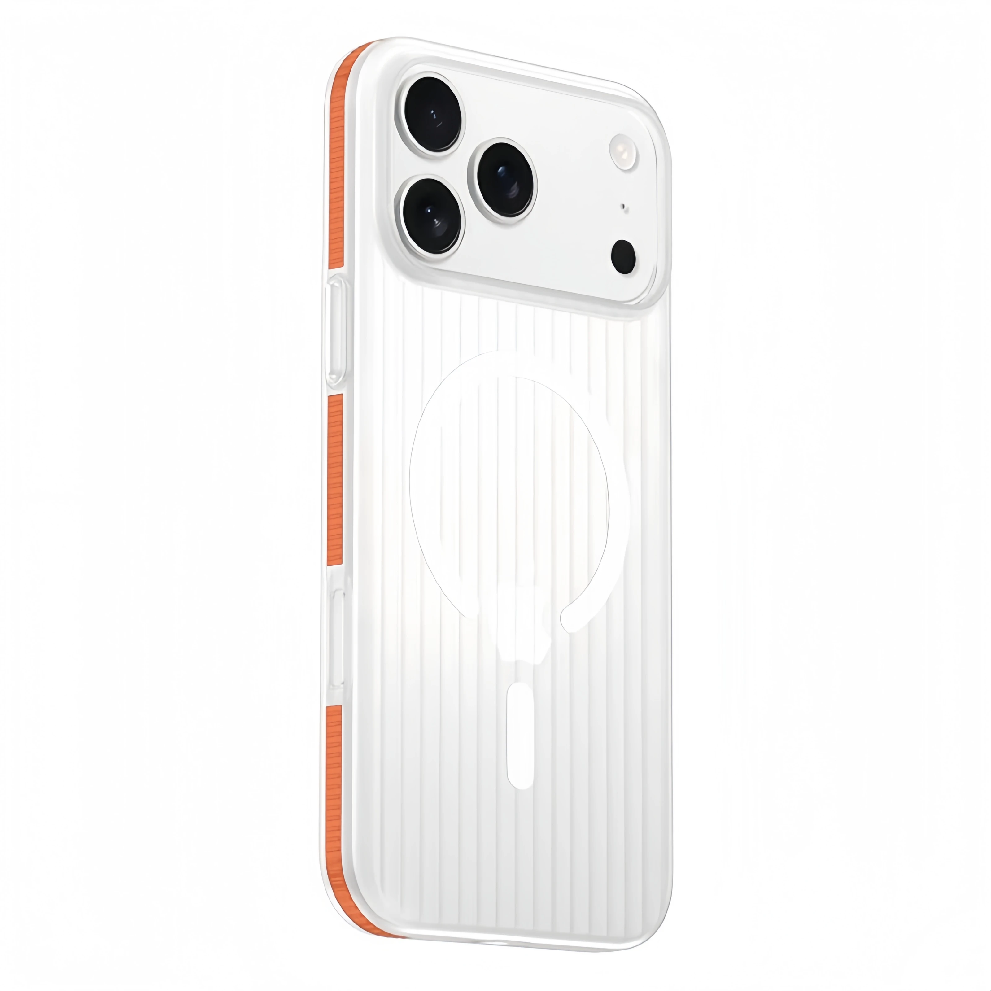 3D Corrugated For Magsafe Magnetic Phone Case For iPhone 18 17 Air 16 E 15 14 13 12 Pro Max Plus Non-slip Hard Matte Clear Cover