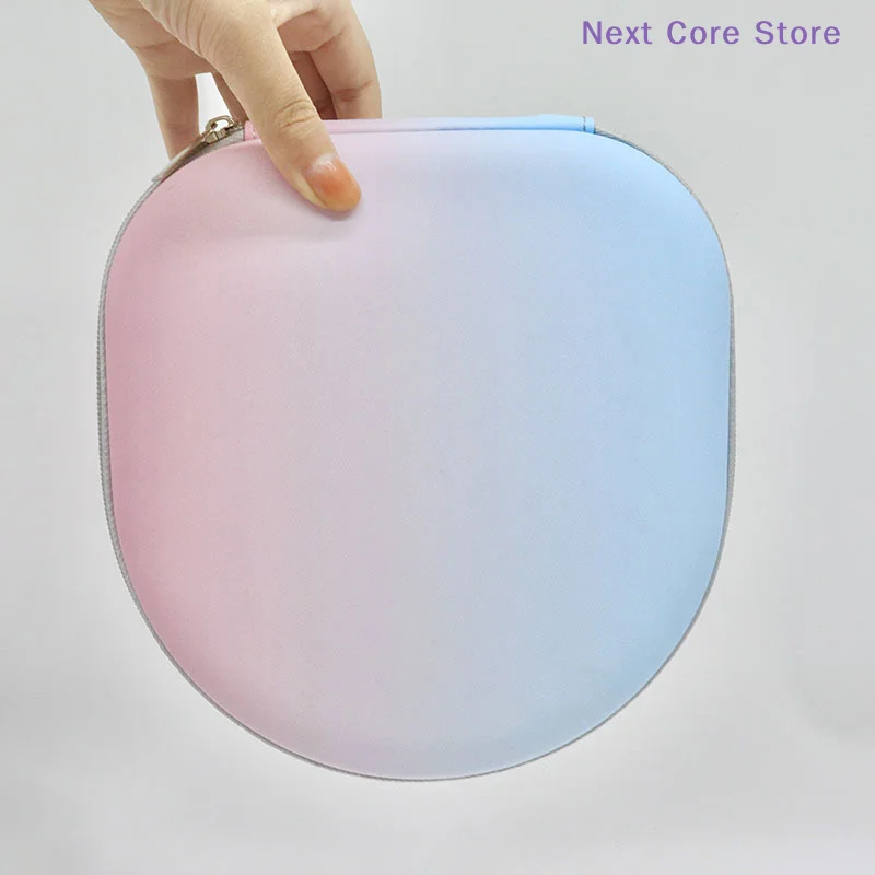 Gradient Color Headset Case Headphone Storage Bag EVA PU Sho
