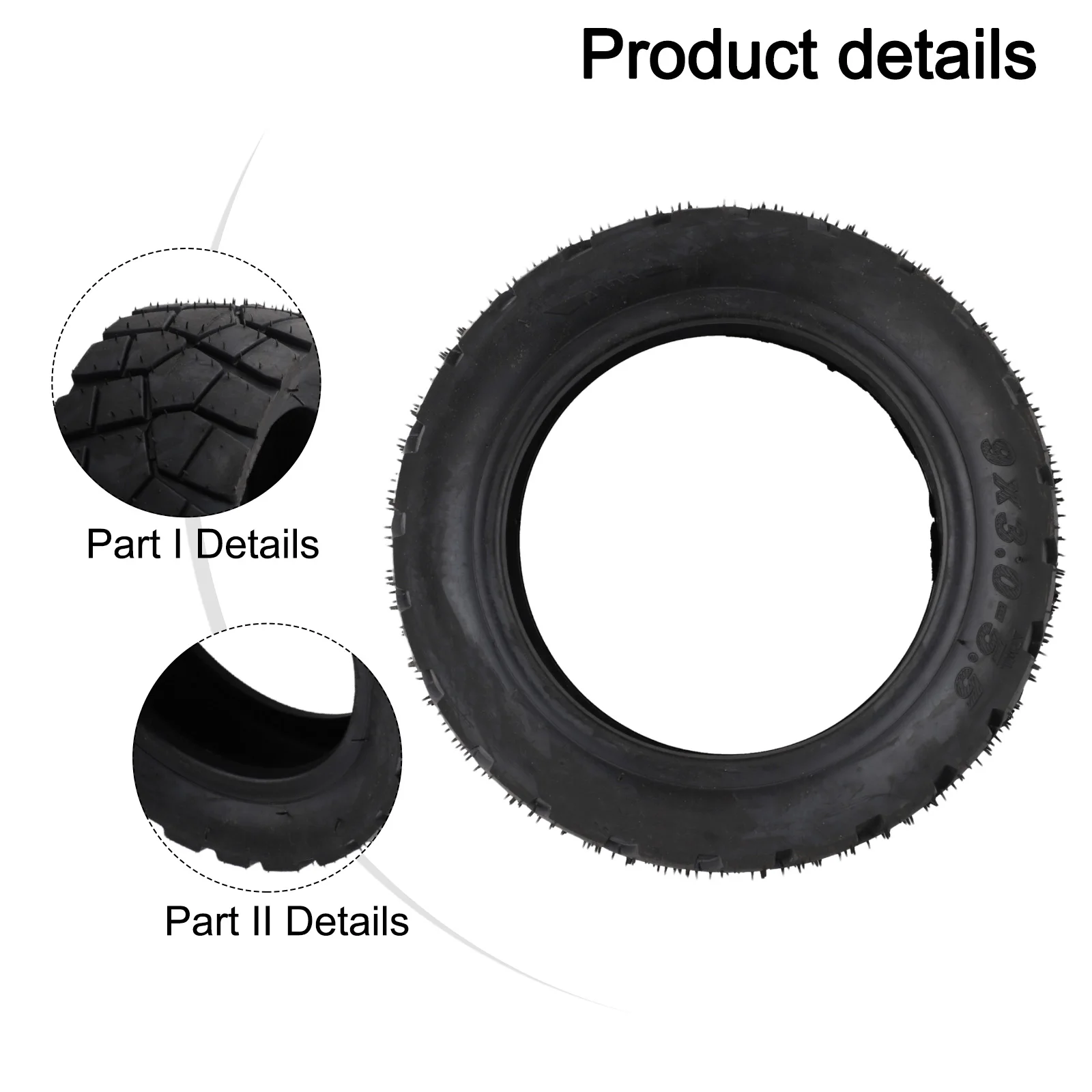 Adequate Grip and Sturdy Design in a Vacuum Tire Sized at 9 Inches x 3 0 x 5 5 Suitable for Most For Electric Scooters