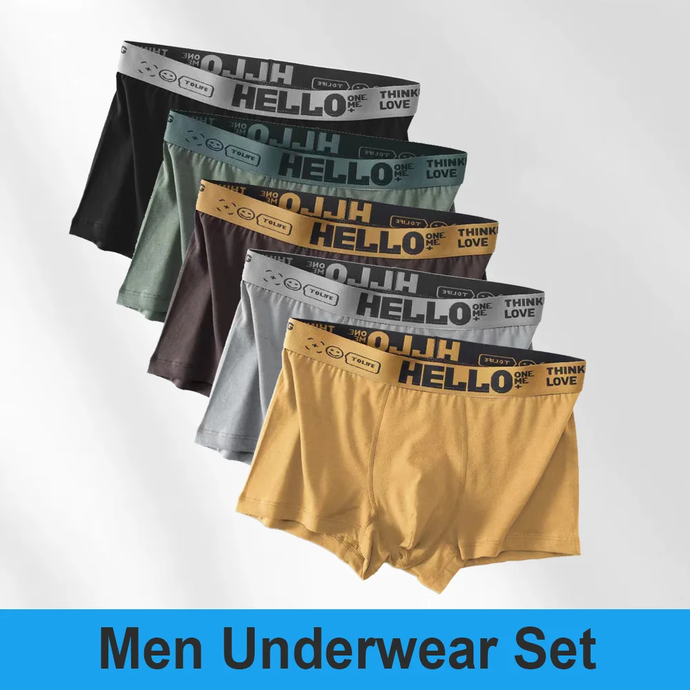 

3PCS High Elastic Breathable Large Size Men's Boxer orts Four Corners Briefs Comfortable Polyester Fabric Male Underwear