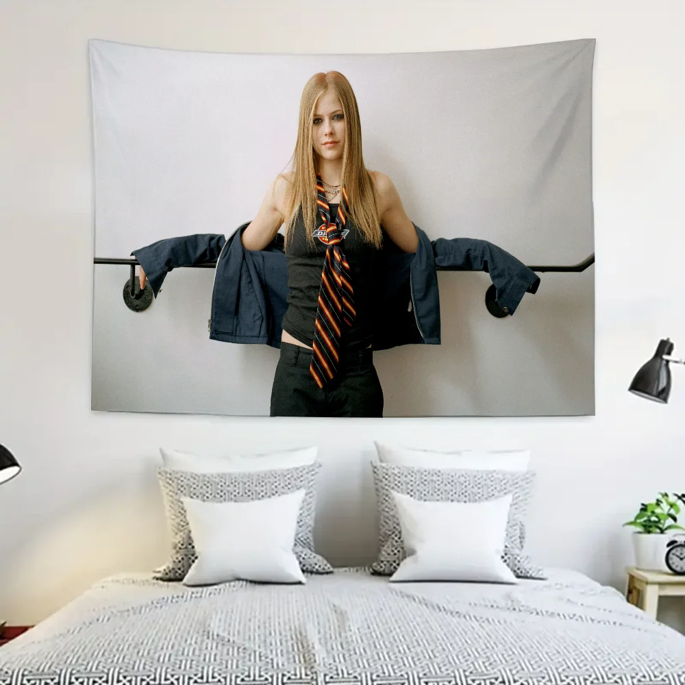 A-Avril أفضل L-Lavigne نسيج الديكور حفلة خلفية معلقة القماش غرفة نوم نسيج غرفة ديكور الجمالية #4