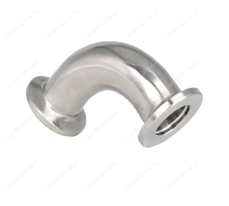 KF25(NW25) 90 Degree Elbow Flanges Adapter Vacuum Bend Pipe Vacuum Flange Fitting Tube Elbow Joint Stainless Steel 304