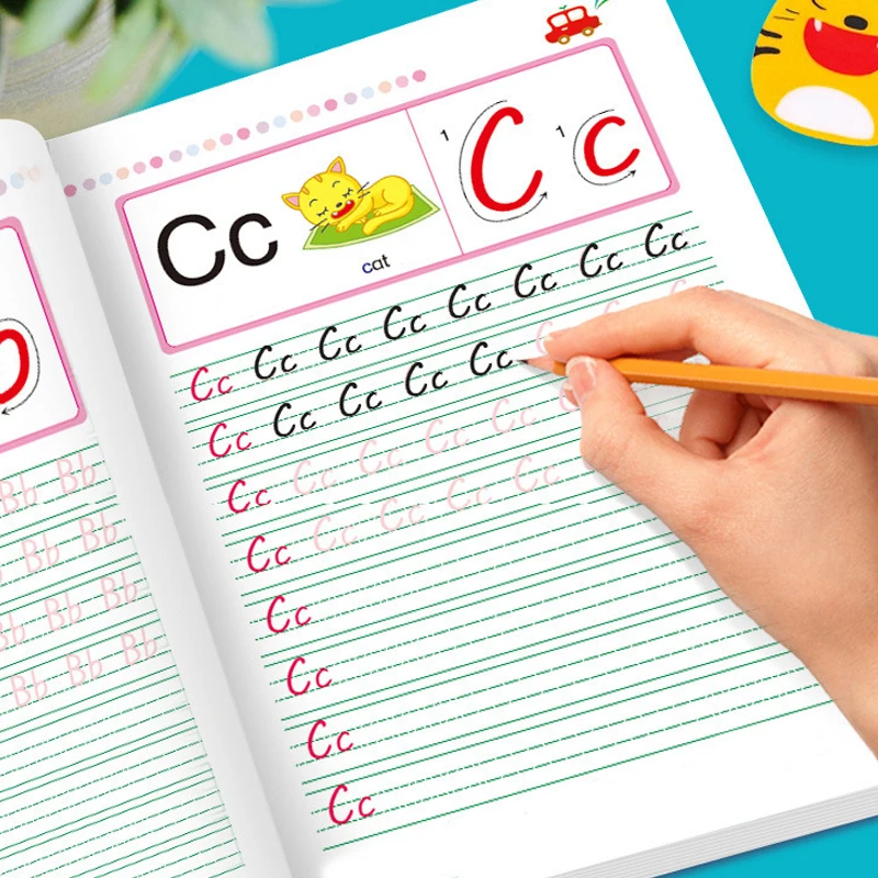 Number Children Calligraphy Alphabet Tracing Workbook Educational Books Handwriting Copybook for Kids 32 Pages