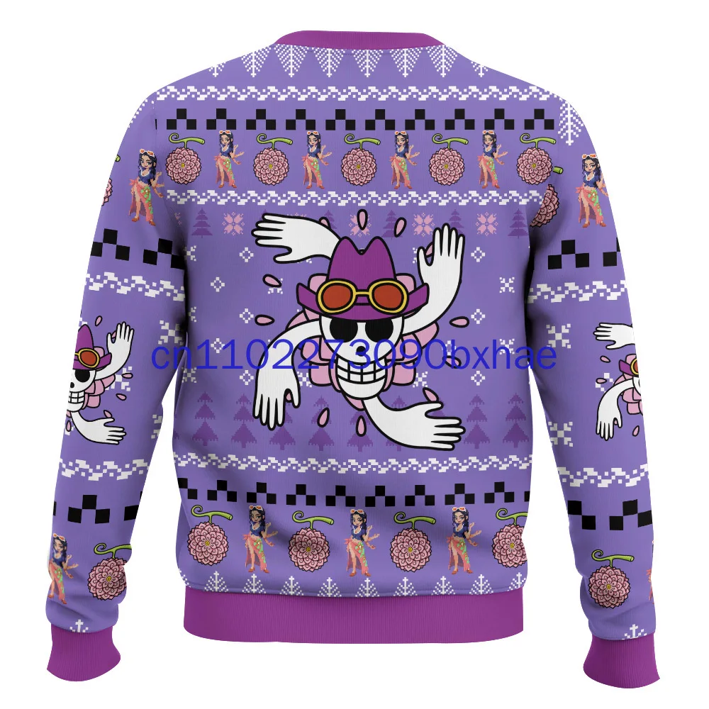 Nico Robin One Piece Ugly Christmas Sweater New Cartoon Anime 3D Print  Ugly SweaterChristmas Sweaters Fashion Casual Sweater