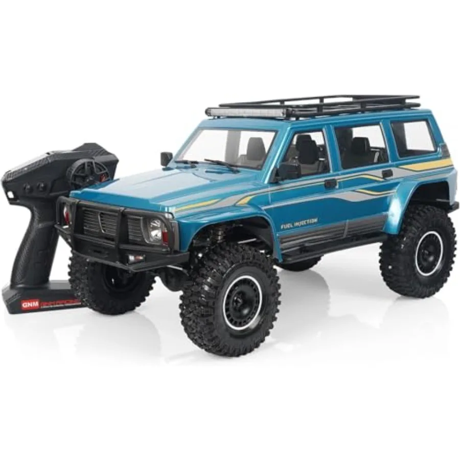 

YIKONG YK4107 1/10 4WD RC Rock Crawler with Two Speed Differential Lock LCG Chassis Tank Turn RC Car LED Lights Off-Road Climbi