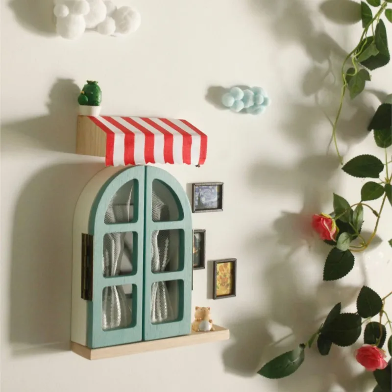 Solid Wood 3D Switch Sticker Socket Decoration Sticker Window Decoration Sticker Creative Style Dust-proof Switch Sticker ZG961
