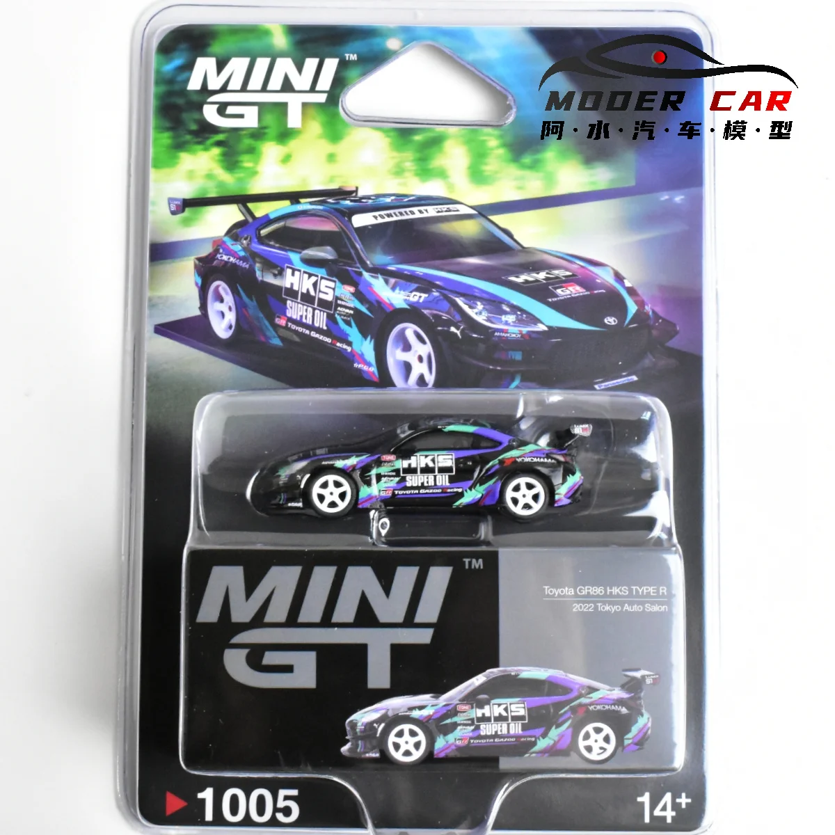 MINIGT TSM 1005 1:64 Souvenir GR86 HKS Display Diecast Model Car