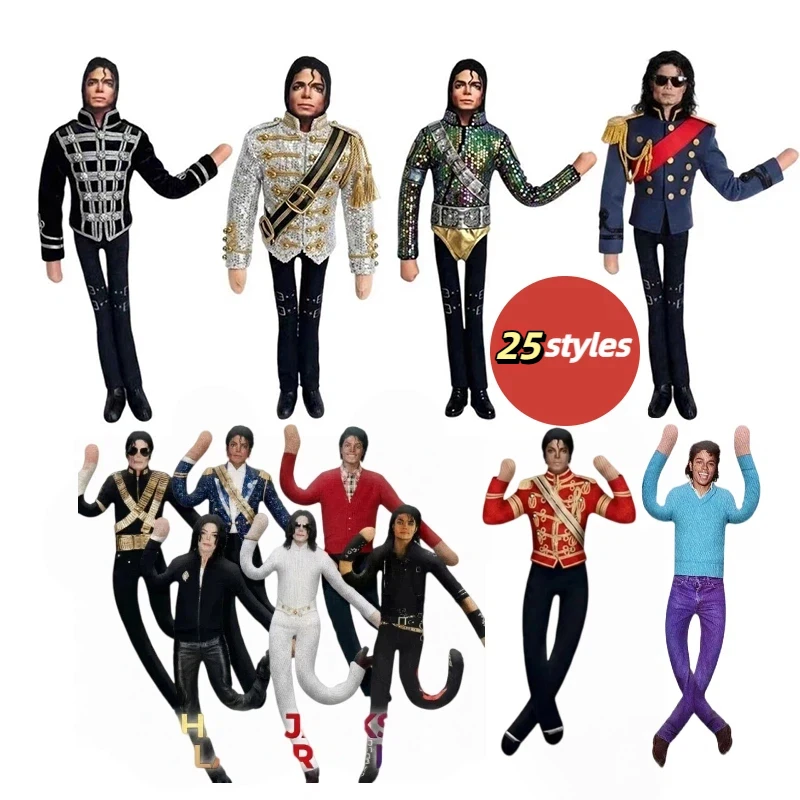 Michael Jackson Bendable Doll Flexible Wire Frame Poseable MJ Abstract Rat Jerky Doll Fan Gift Cosplay Doll For Home Decoration