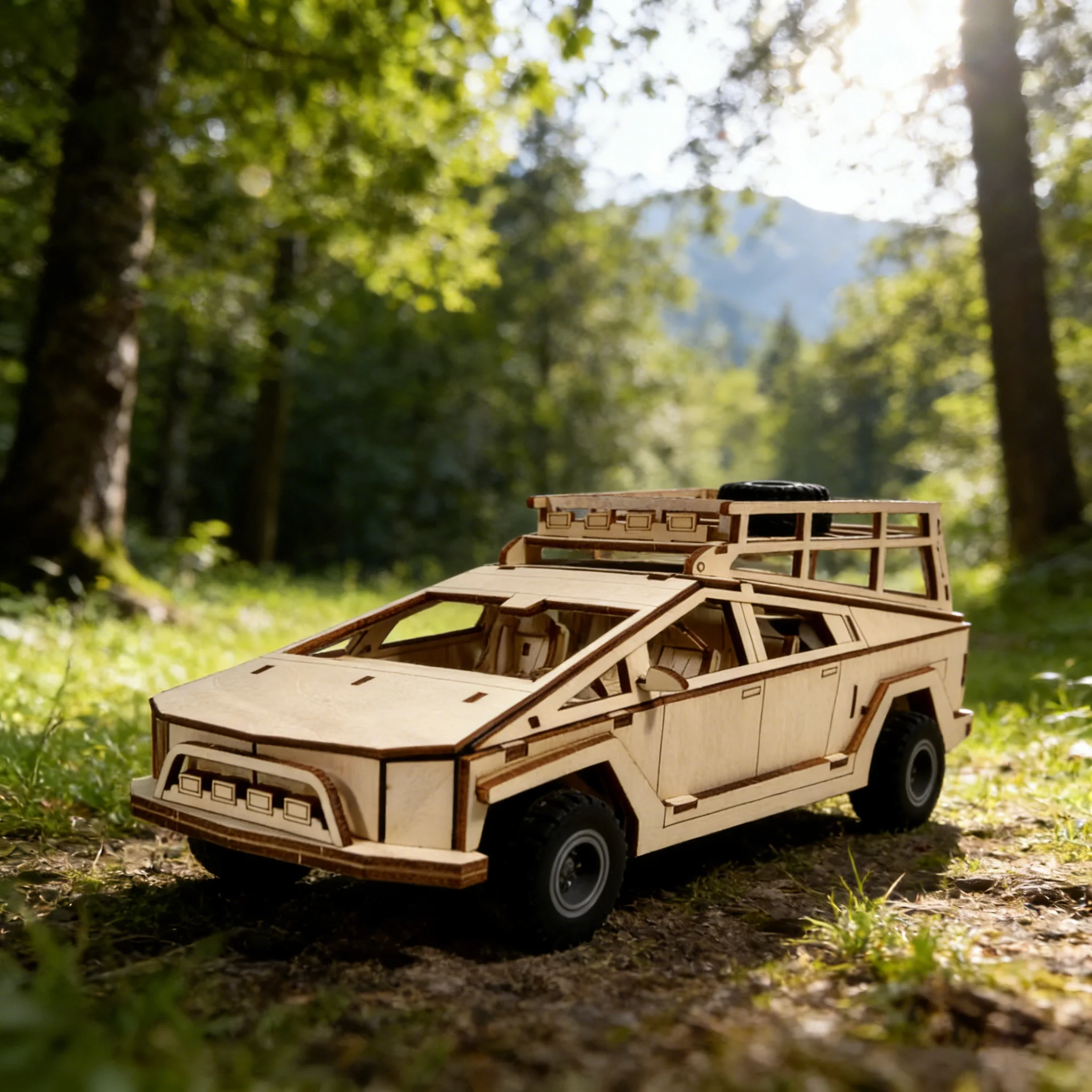 1 puzzle 3D in legno furgone da viaggio modello di assemblaggio in legno fai da te regalo creativo per decorazioni natalizie perfetto per l'assemblaggio familiare