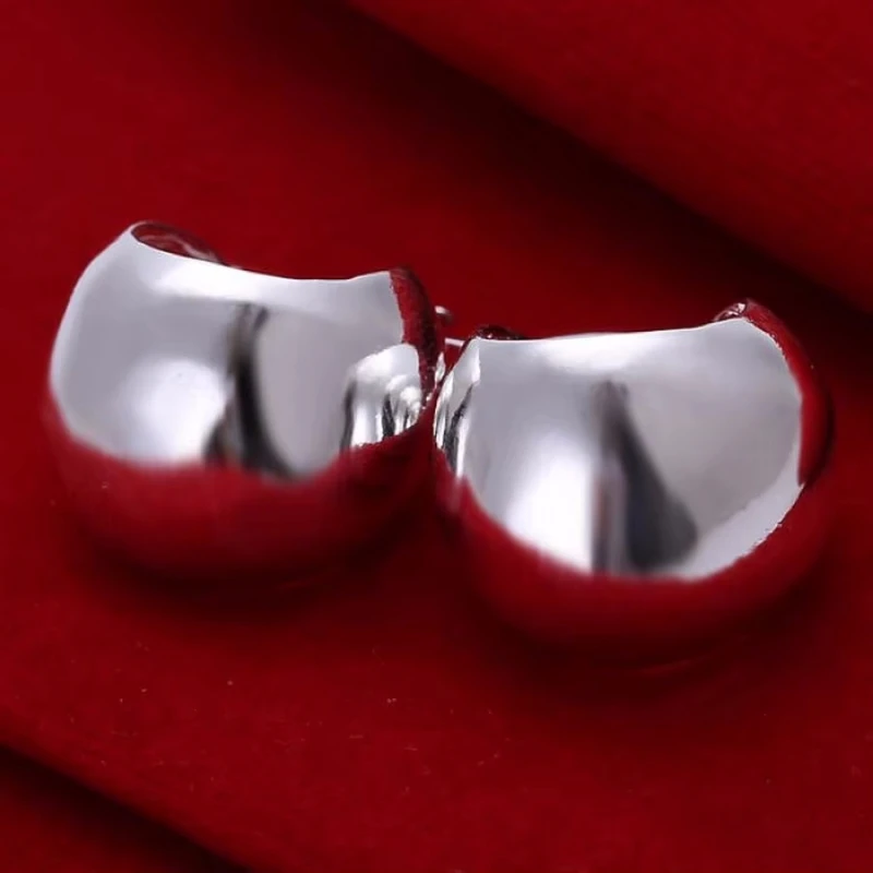Fine 925 Sterling Silver Earrings Wedding High Quality Popular Product Fashion Women Party Earring Jewelry