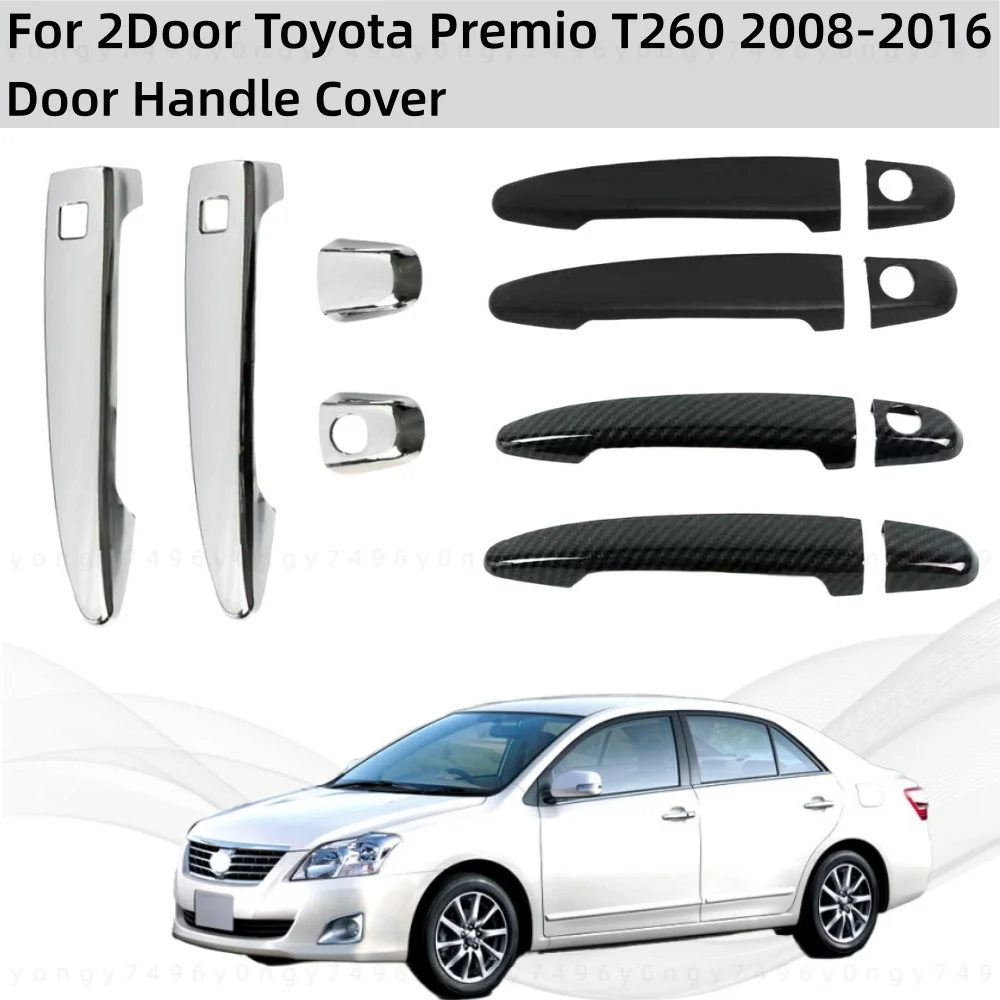 

Car Modification Accessories Door Handle Cover Trim Paste Style Carbon For 2 Door Toyota Premio T260 2008 2009 2010 2011-2016