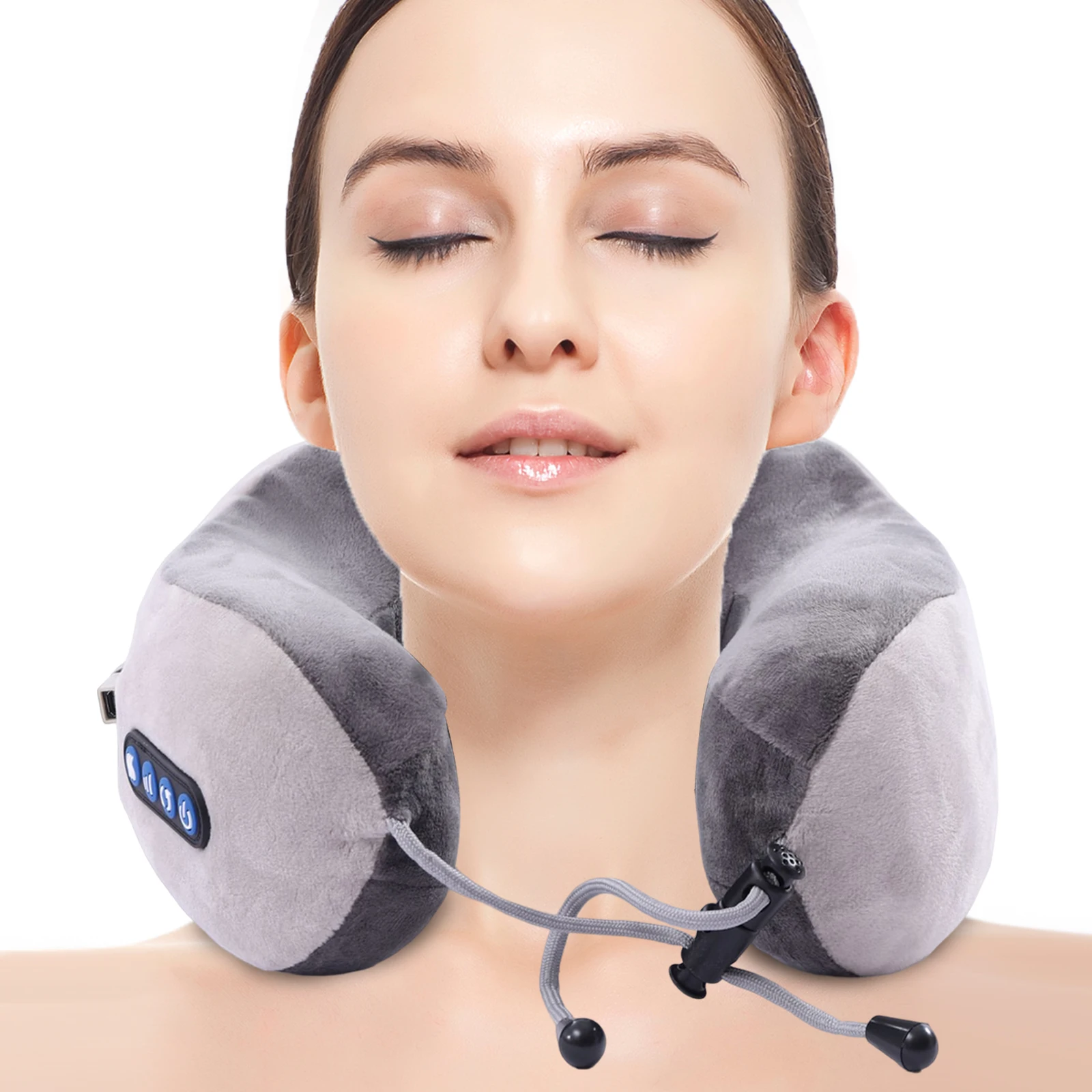 

Shiatsu Shoulder Neck and Back Massager Pillow with Heat Deep Kneading Pillow