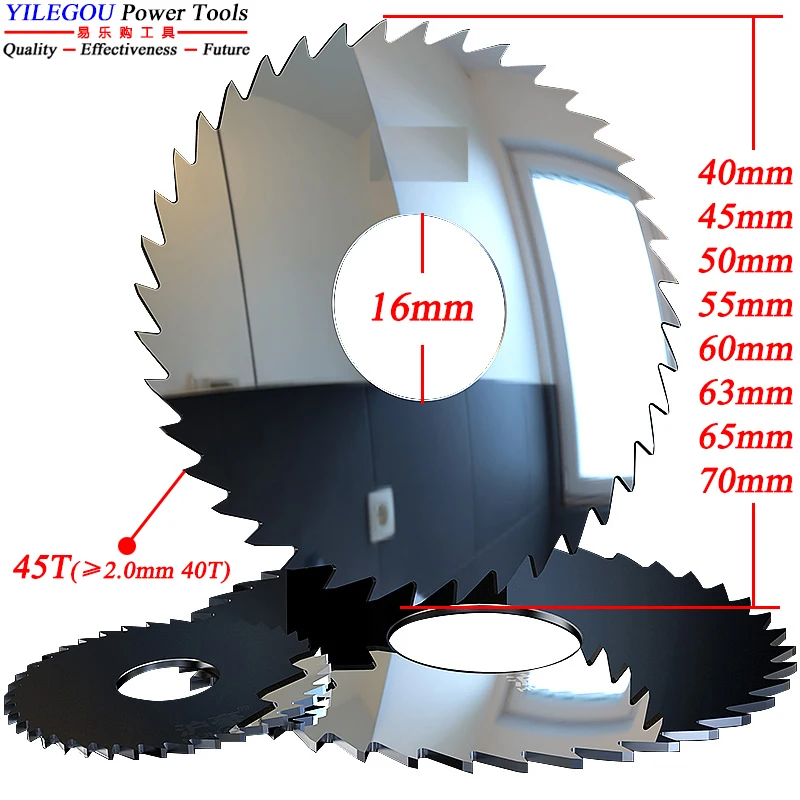 40 45 50 55 63 60 70mm Tungsten Steel Milling Cutter 65mm Solid Carbide Circular Saw Blade And 16mm Cutter Arbor. CNC Saw Blade.