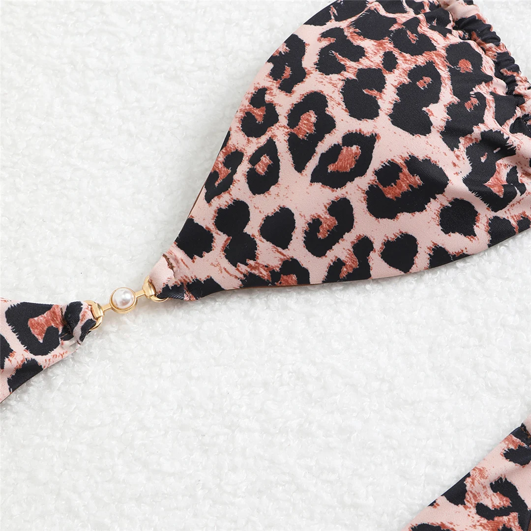 7 Farben Leoparden-Blumenmuster Bikini Damen Bademode Zweiteiliger Bikini Badeanzug Badebekleidung V6420 – Detail 16