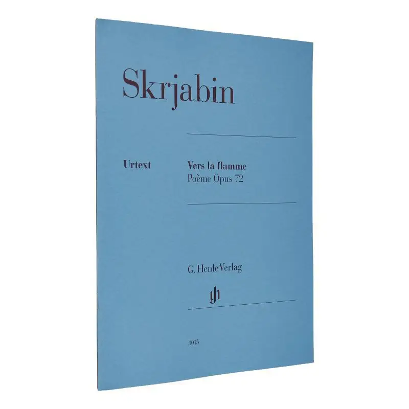 

HN1015 Scriabin Vers La Flamme Rubcova Valentina G Henle Verlag 9790201810157 Book