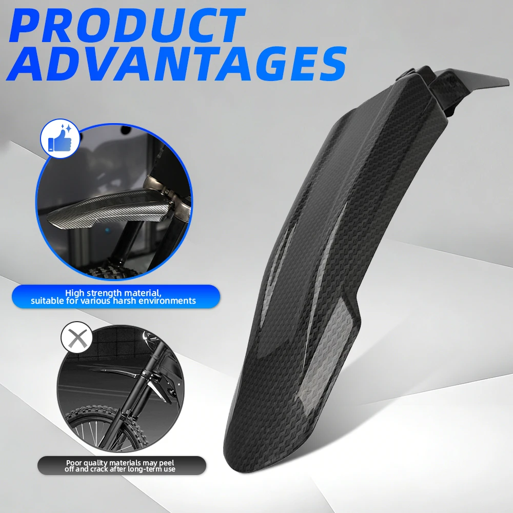 Plastic Modified Extended Longer Front Rear Tail Fender Universal Motorcycles For SURRON Sur-Ron Electric Bike Dirt Pit E-bike image 3