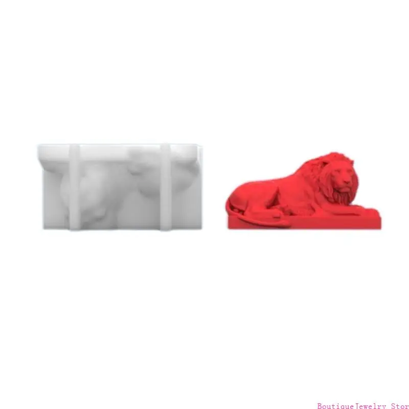 

E1PE 3D for Creative Lion for Head Soap Silicone Mold for Homemade Chocolate Dessert Gummy Candy Cooker Accessories