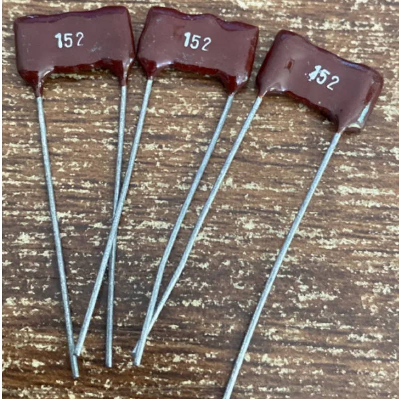 

2PCS 1500PF NTD Silver Mica Capacitor 1500PF 152 P=10MM