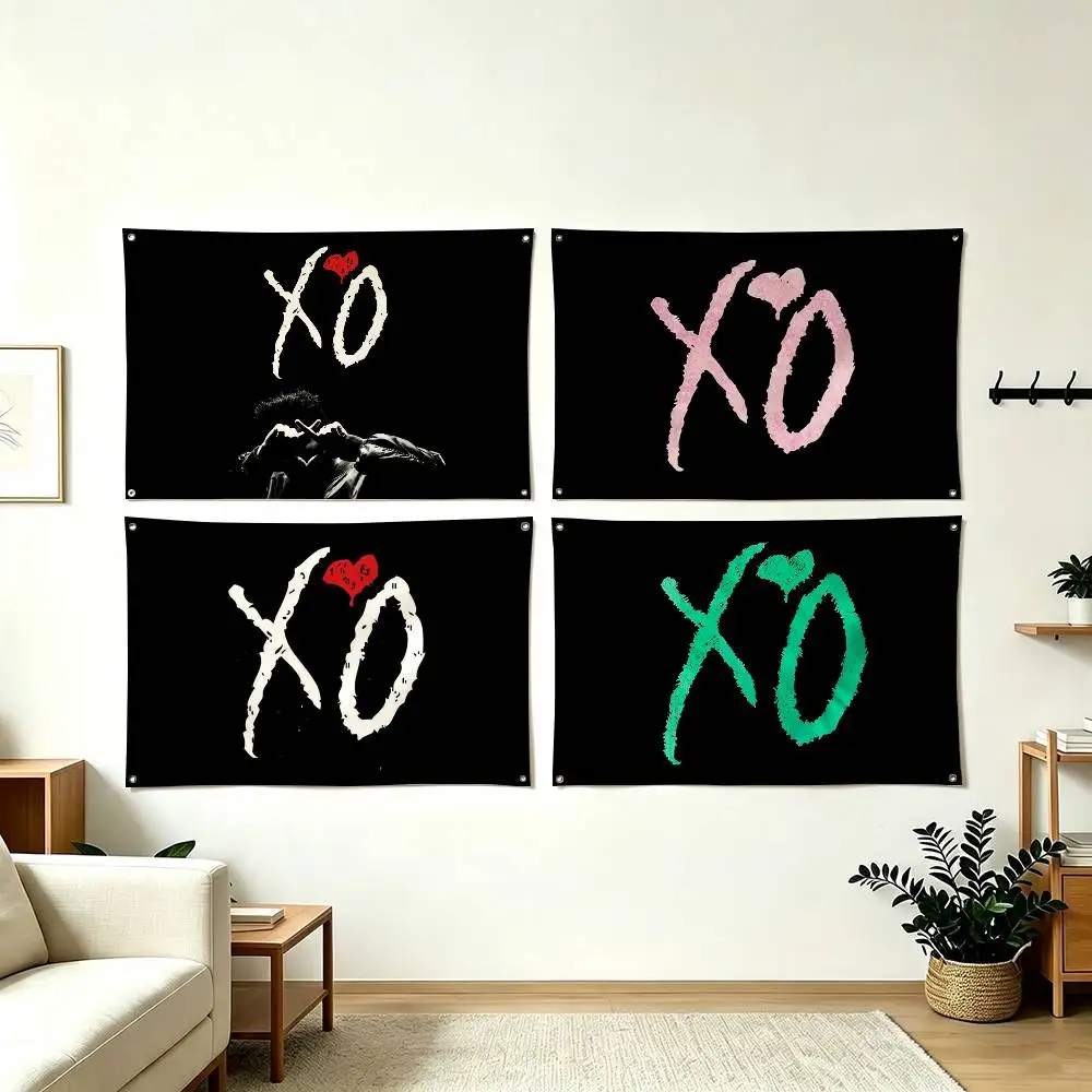 X-Xo The Weeknd Logo Flag Suitable For Party Club Outdoor Interior Wall Decoration Banner Fans Gift