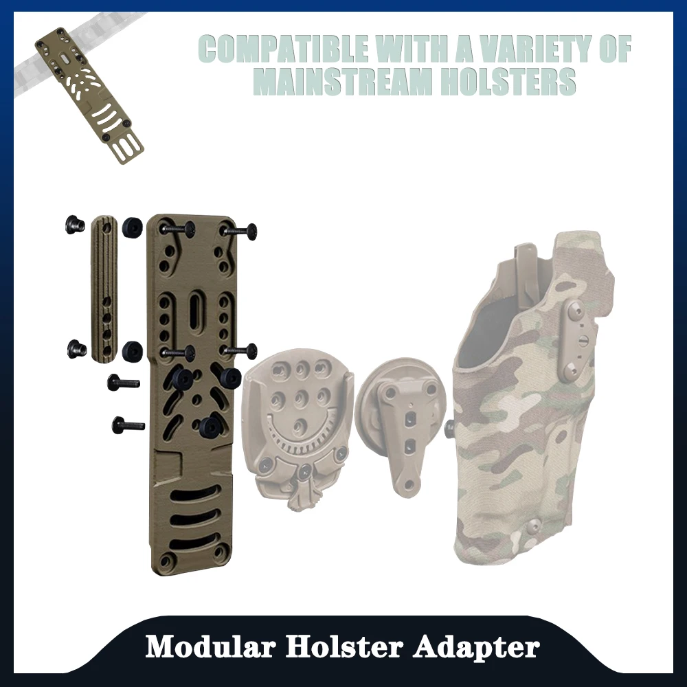 

Tactical Modular Holster Adapter Compatible QLS Modular Quick-Draw System,Hunting Shooting Pistol Quick Pull Holster Release Kit