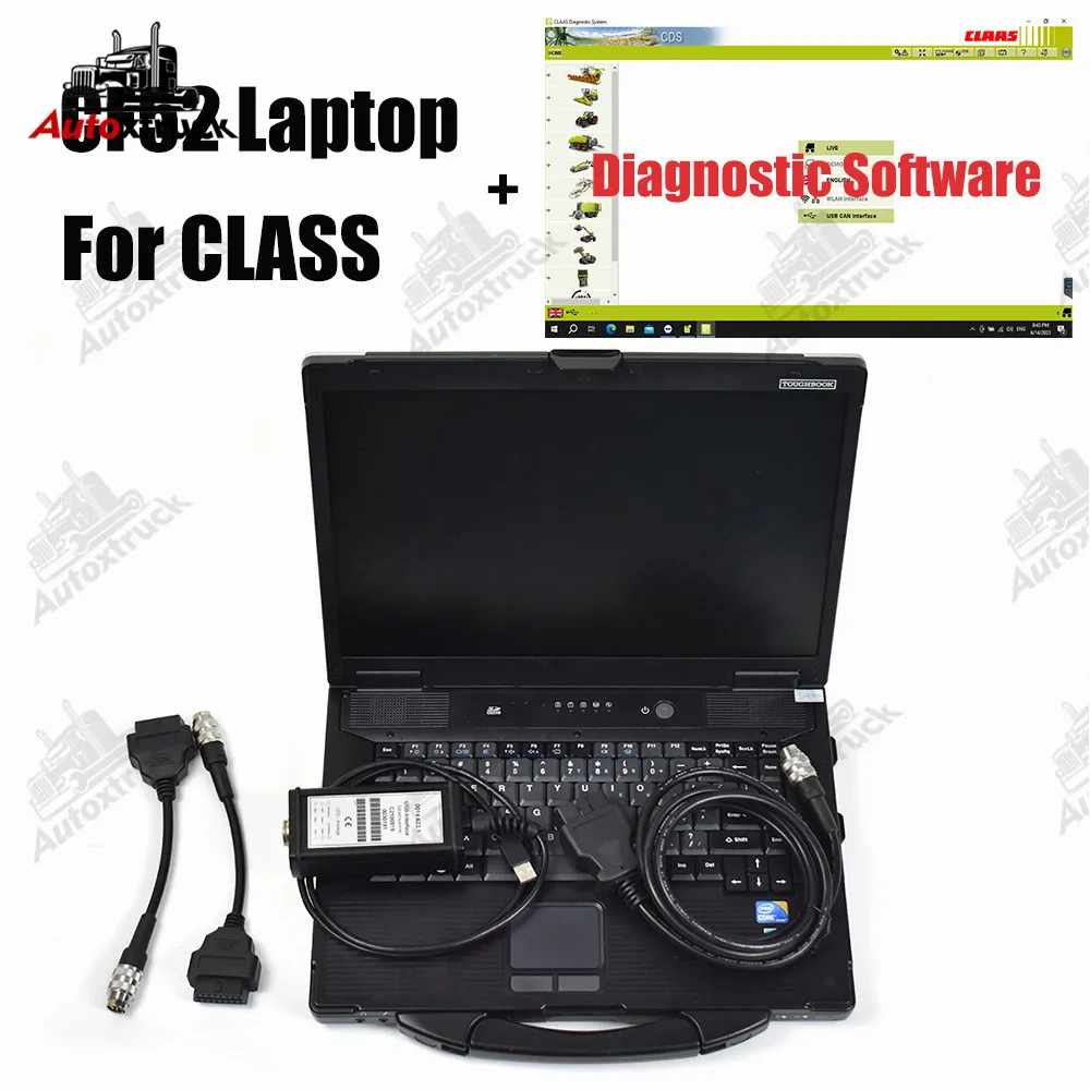 CF52 CF-52 Laptop FOR CLAAS interface CANBUS MetaDiag CLASS truck tractor diagnostic scanner tool