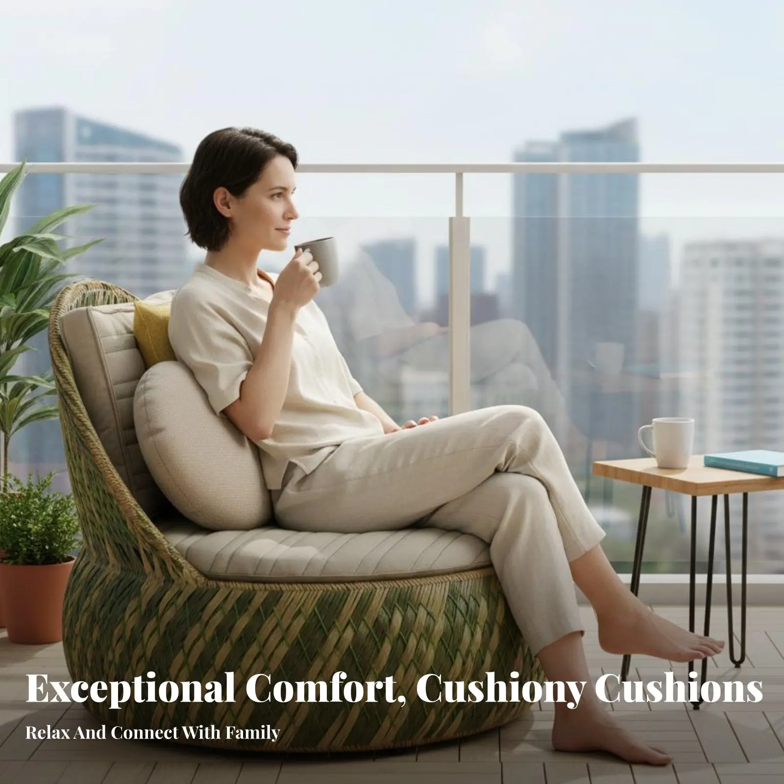 4 Pieces Round Sect…