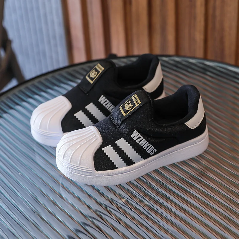 Fashion Spring Children\'s Sneakers Casual Baby Boys Girls Small White Shoes Kids Toddler Board Shoes Soft Sole