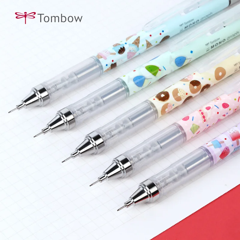 1pc Japan Tombow Mono Graph Mechanical Pencil 0.5mm Ice Cream Limited Series Low Center of Gravity School Supplies Pencils