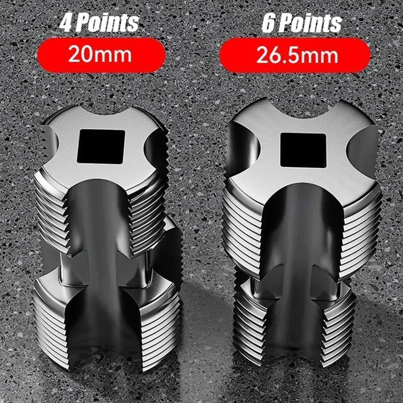 MIJIA Upgrade 4-point 6-point Water Pipe Inner Hole Opener,Electric Drill Hexagonal Universal Water Plastic Pipe Tapping Tool