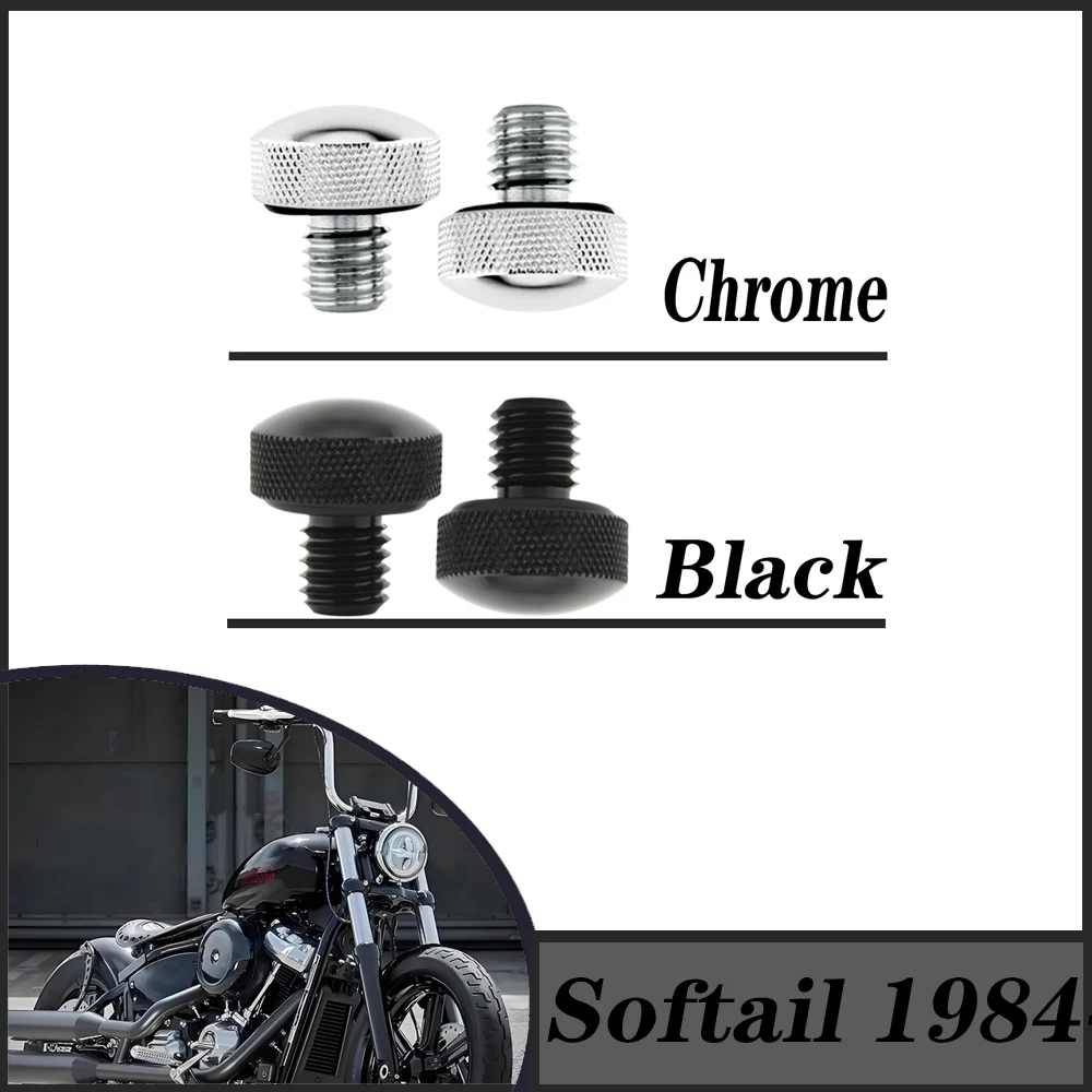 

For Harley Davidson Softail 1984-2007 Fat Boy Heritage Deluxe Night Train Standard Motorcycle knurled Seat Bolt Kit