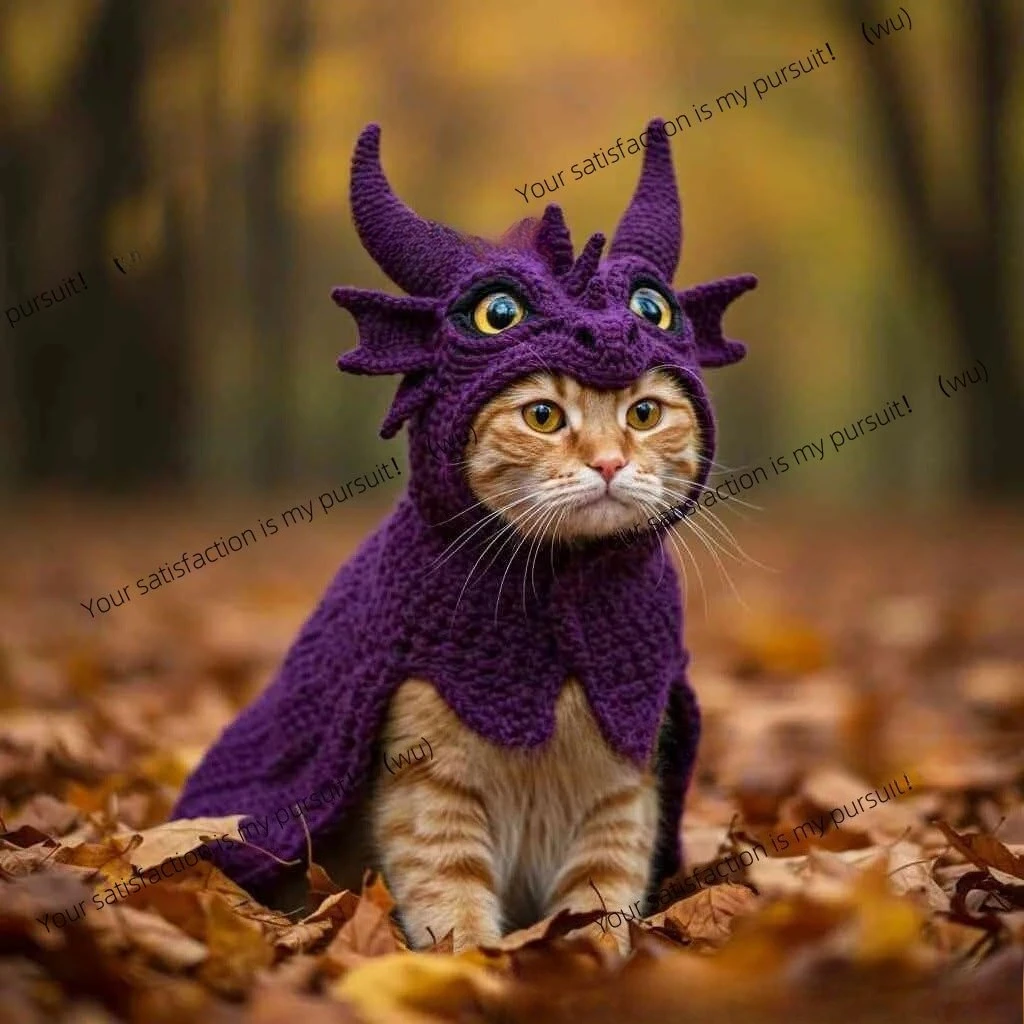 DIY Dragon Cat Hoodie setDIY pet cute chinchilla hoodie set