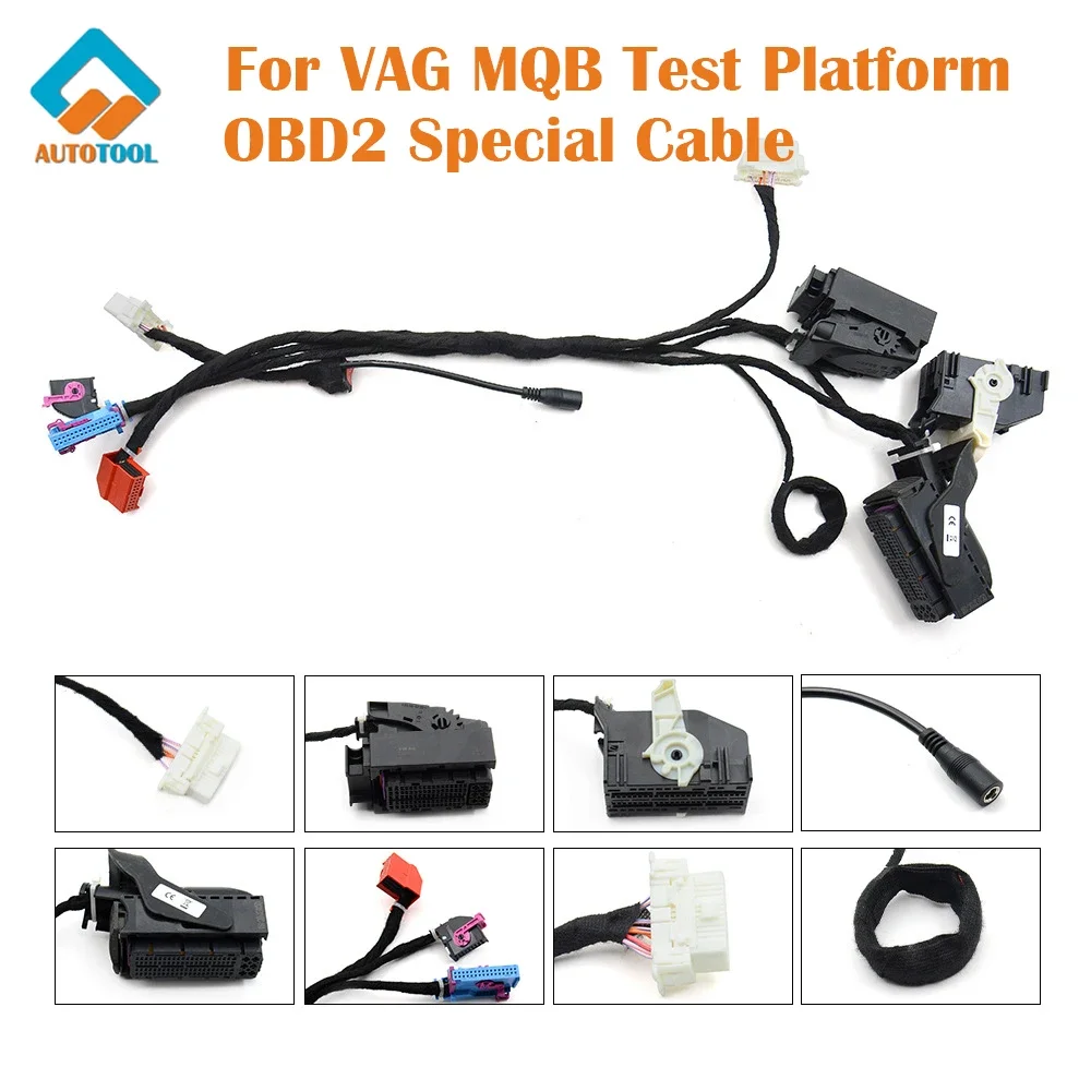 For VAG MQB Test Platform OBD2 Special Line Car Diagnostic Cables Connectors Works with Key Programmer Device Automotive Tools