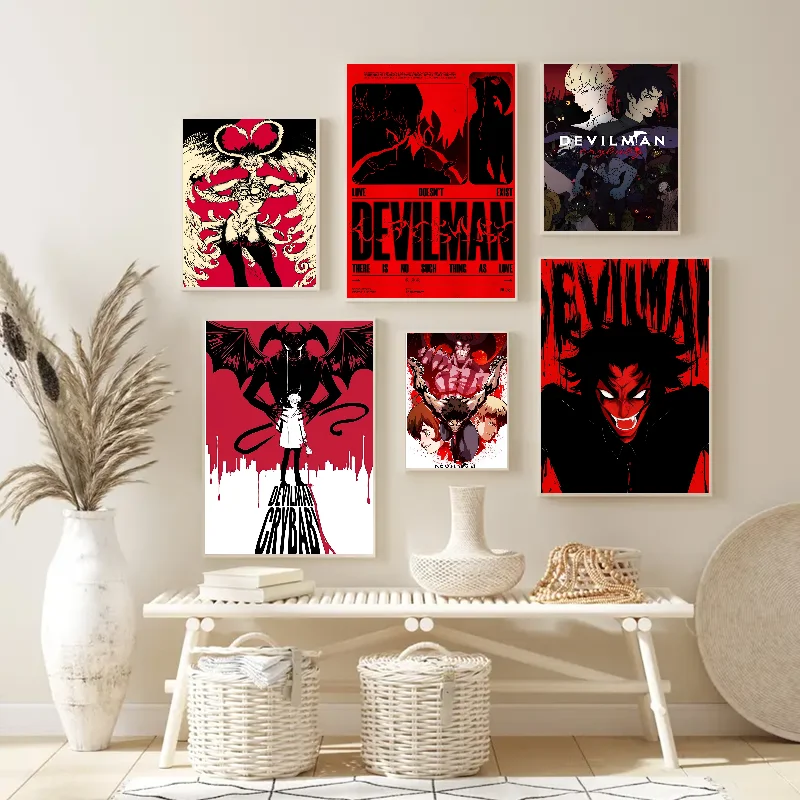 Devilman Crybaby Poster Poster Paper Print Home Living Room Bedroom Entrance Bar Restaurant Cafe Art Painting Decoration