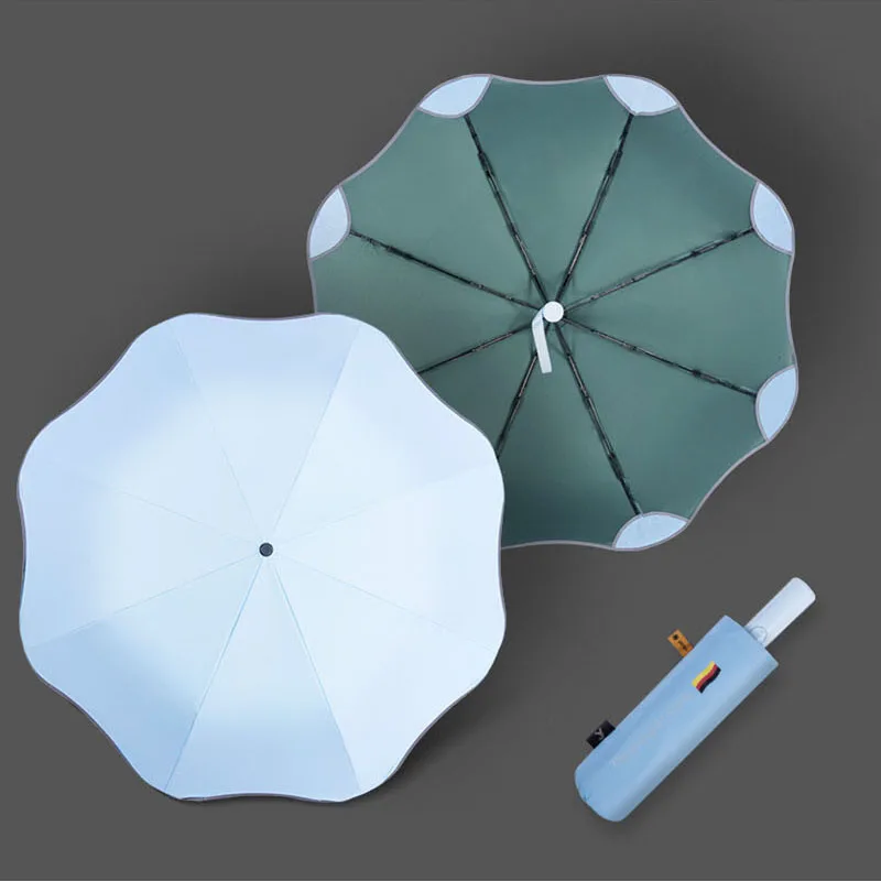 Anti-UV Automatic Umbrella for Men and Women, Full 3 Folding Parasol, Windproof, Sun, Rain, Business, Male, Female