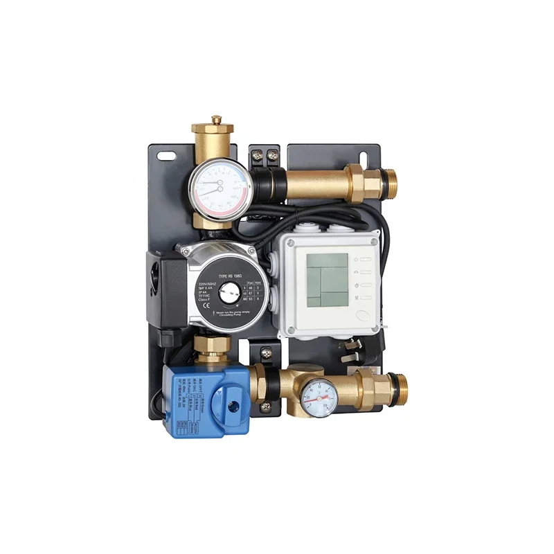 Brass intelligent underfloor heating temperature control mixed water system